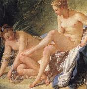 Francois Boucher Diana at the Bath(detail) oil painting reproduction